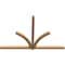 Ekena Millwork Redmond Timber Gable Bracket, Western Red Cedar, 108"W x 72"H x 3 1/2"D x 3 1/2"F, 16/12 Pitch GBW108X72X0404RED00SWR - alternate 4